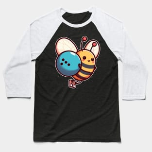 Bee at Bowling with Bowling ball Baseball T-Shirt